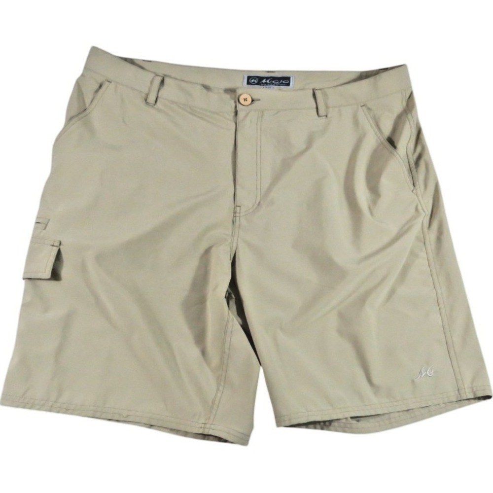 Mojo Sportswear Shorts Men 2XL W42 L9 Khaki Chino Fishing Cargo Performance Golf